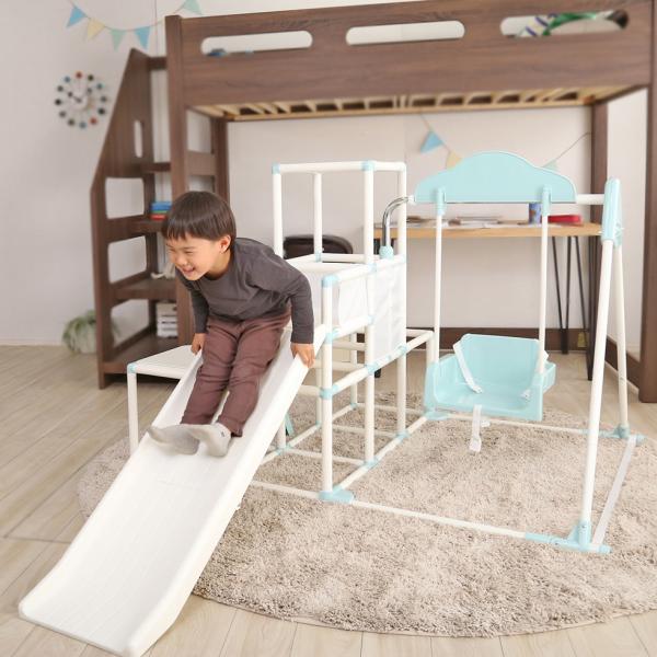 ジャングルジム 室内用 玩具 遊具 家庭用 おもちゃ 折りたたみ 滑り台 省スペース 収納 すべり台 ブランコ 鉄棒 コンパクト 子供 クリスマス 誕生日 プレゼント 【納期E】【szo-fvn】