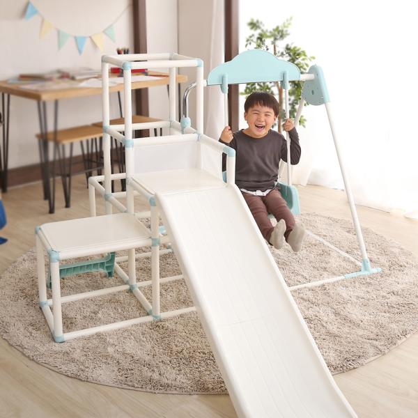 ジャングルジム 室内用 玩具 遊具 家庭用 おもちゃ 折りたたみ 滑り台 省スペース 収納 すべり台 ブランコ 鉄棒 コンパクト 子供 クリスマス 誕生日 プレゼント 【納期E】【szo-fvn】