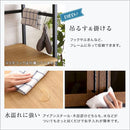 食器棚 スリム おしゃれ 北欧 ガラス扉 コンパクト 省スペース オープンラック スライド トレー コンセント付き 扉 キッチンラック キッチン収納 木目 背面化粧 【納期E】【szo-gck-1860】