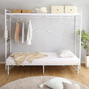 ハンガーシェルフ 収納  一人暮らし ひとり暮らし 多機能 デッドスペース 有効活用 ハンガーラック 棚 ブラック 黒 ホワイト 白 棚 メッシュ システムベッド風 【納期A】【szo-hgs-004】