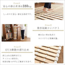 すのこベッド ロール式 ダブル 折りたたみ コンパクト 収納 防ダニ 防カビ 結露防止 日本製 【納期E】【szo-hnk-r-d】