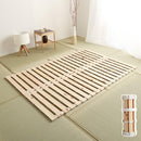 すのこベッド ロール式 ダブル 折りたたみ コンパクト 収納 防ダニ 防カビ 結露防止 日本製 【納期E】【szo-hnk-r-d】