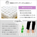 マットレス ポケットコイル D ダブル サイズ 身体 フィット 寝やすい 寝心地 快適 圧縮梱包 搬入しやすい マンション エレベーター マットレスのみ 【納期A】【szo-hrm-01d】