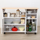 キッチンワゴン キャスター付き 木製 天板付き 作業台 おしゃれ バタフライテーブル 【納期A】【szo-ht-ch90】