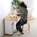 キッチンワゴン キャスター付き 木製 天板付き 作業台 おしゃれ バタフライテーブル 【納期A】【szo-ht-ch90】