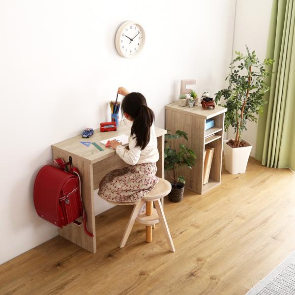 デスクセット ラック 収納棚 机 幅75cm コンパクト シンプル 学習机 勉強机 作業テーブル ワークスペース 子供部屋 子ども 大人 サイドラック 可動板 スリム 【納期A】【szo-ht-dsk75srk】