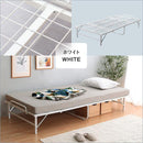 パイプベッド シングル 折りたたみ 折り畳み 白 ホワイト 黒 ブラック コンパクト 省スペース スリム おしゃれ スチール 簡易ベッド ひとり暮らし 1人暮らし 【納期E】【szo-ht-fpb】