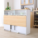 キッチンカウンター 120 テーブル 下 収納 間仕切り 【納期E】【szo-ht-kl120】