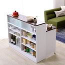 キッチンカウンター 120 テーブル 下 収納 間仕切り 【納期E】【szo-ht-kl120】