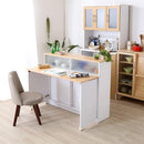 キッチンカウンター 120 テーブル 下 収納 間仕切り 【納期E】【szo-ht-kl120】