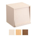 キューブボックス フラップ扉 35cm 幅 高さ 収納ボックス 収納棚 組み合わせ 自在 自由 おしゃれ 北欧 木目 白 魅せる 見せる 収納 ディスプレイ ディスプレー 【納期E】【szo-ht-qfp】