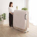 折り畳みベッド 折りたたみベッド すのこベッド 桐 天然木 防虫 断熱 軽量 軽い 通気性 梅雨対策 結露防止 安全設計 安心 簡易ベッド 来客時 コンパクト 収納 【納期E】【szo-ht30-64】