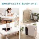 折り畳みベッド 折りたたみベッド すのこベッド 桐 天然木 防虫 断熱 軽量 軽い 通気性 梅雨対策 結露防止 安全設計 安心 簡易ベッド 来客時 コンパクト 収納 【納期E】【szo-ht30-64】