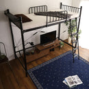 ロフトベッド ロータイプ ハイタイプ 高さ変更 パイプベッド シングル 宮付き ホワイト おしゃれ はしご ロフトベット 大人用 ベッドフレーム コンセント付き 【納期E】【szo-ht70-129】