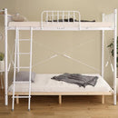 ロフトベッド ロータイプ ハイタイプ 高さ変更 パイプベッド シングル 宮付き ホワイト おしゃれ はしご ロフトベット 大人用 ベッドフレーム コンセント付き 【納期E】【szo-ht70-129】