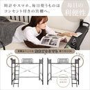 ロフトベッド ロータイプ ハイタイプ 高さ変更 パイプベッド シングル 宮付き ホワイト おしゃれ はしご ロフトベット 大人用 ベッドフレーム コンセント付き 【納期E】【szo-ht70-129】