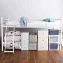 ロフトベッド はしご 宮棚付き コンセント付き パイプベッド 大人用 シンプル 2段ベッド スチール シルバー ブラック 黒 ホワイト 白 銀色 ブラウン 茶色 【納期A】【szo-ht70-94r】