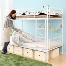 2段ベッド 分割可能 ニ段ベット 大人用 分離 分割 シングル 2段ベッド ベット はしご パイプベッド スチール メッシュ 大人対応 サイズ 頑丈 丈夫 安心 耐荷重 【納期E】【szo-ht80-17】