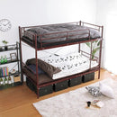 2段ベッド 分割可能 ニ段ベット 大人用 分離 分割 シングル 2段ベッド ベット はしご パイプベッド スチール メッシュ 大人対応 サイズ 頑丈 丈夫 安心 耐荷重 【納期E】【szo-ht80-17】