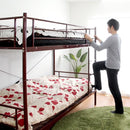 2段ベッド 分割可能 ニ段ベット 大人用 分離 分割 シングル 2段ベッド ベット はしご パイプベッド スチール メッシュ 大人対応 サイズ 頑丈 丈夫 安心 耐荷重 【納期E】【szo-ht80-17】