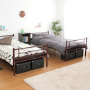 2段ベッド 分割可能 ニ段ベット 大人用 分離 分割 シングル 2段ベッド ベット はしご パイプベッド スチール メッシュ 大人対応 サイズ 頑丈 丈夫 安心 耐荷重 【納期E】【szo-ht80-17】