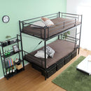 2段ベッド 分割可能 ニ段ベット 大人用 分離 分割 シングル 2段ベッド ベット はしご パイプベッド スチール メッシュ 大人対応 サイズ 頑丈 丈夫 安心 耐荷重 【納期E】【szo-ht80-17】