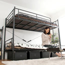 2段ベッド 分割可能 ニ段ベット 大人用 分離 分割 シングル 2段ベッド ベット はしご パイプベッド スチール メッシュ 大人対応 サイズ 頑丈 丈夫 安心 耐荷重 【納期E】【szo-ht80-17】