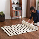 すのこマット セミダブル 折りたたみ 桐 スノコ ベッド 敷き布団 ロール収納 【納期E】【szo-kir-r-sd】