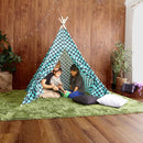 テント 子ども 子供部屋 市松模様 鬼滅風 鬼滅の刃風 竈門炭治郎風 着物風 デザイン 柄 格子 和風 和柄 チェック 遊具 キッズテント 遊び場 オモチャ 室内用 【納期E】【szo-kist-k】