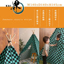 テント 子ども 子供部屋 市松模様 鬼滅風 鬼滅の刃風 竈門炭治郎風 着物風 デザイン 柄 格子 和風 和柄 チェック 遊具 キッズテント 遊び場 オモチャ 室内用 【納期E】【szo-kist-k】