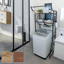 洗濯機ラック 収納 ランドリーラック 洗濯機 収納ラック 洗濯機上 スペース 収納棚 スチール おしゃれ 棚 ハンガー ランドリーバスケット 洗濯かご 洗濯物 【納期E】【szo-ldr-k】