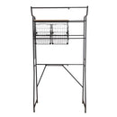 洗濯機ラック 収納 ランドリーラック 洗濯機 収納ラック 洗濯機上 スペース 収納棚 スチール おしゃれ 棚 ハンガー ランドリーバスケット 洗濯かご 洗濯物 【納期E】【szo-ldr-k】