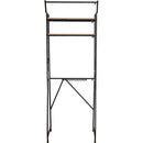 ランドリーラック ハンガーラック 棚 収納ラック 洗濯機上ラック スペース 有効活用 おしゃれ 伸縮 ランドリー収納 ビンテージ風 レトロ 北欧 西海岸 アメリカン 【納期E】【szo-ldr-t】