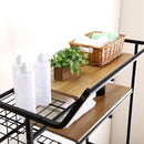 ランドリーラック ハンガーラック 棚 収納ラック 洗濯機上ラック スペース 有効活用 おしゃれ 伸縮 ランドリー収納 ビンテージ風 レトロ 北欧 西海岸 アメリカン 【納期E】【szo-ldr-t】