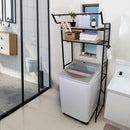 ランドリーラック ハンガーラック 棚 収納ラック 洗濯機上ラック スペース 有効活用 おしゃれ 伸縮 ランドリー収納 ビンテージ風 レトロ 北欧 西海岸 アメリカン 【納期E】【szo-ldr-t】