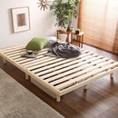 すのこベッド ダブル D フレームのみ 天然木製 ひのき 【納期E】【szo-lhk-02d】