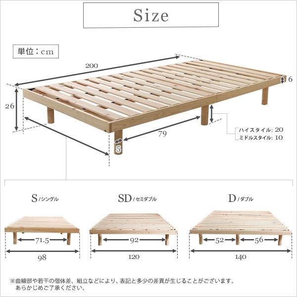 すのこベッド シングル ひのき フレームのみ 脚 足 取り外し 高さ調整 天然木製 ヒノキ 檜 高さ調節可能 スノコベッド すのこ ベッド フレーム 枠 抗菌 防虫 【納期A】【szo-lhk-02s】