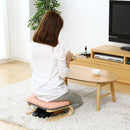 正座椅子 座椅子 正座 リクライニング 膝 腰痛 対策 背筋 伸びる 厚み クッション ボリューム 和風 和柄 和室 椅子 格子柄 フロアチェア 曲げ木 脚 木製 完成品 【納期E】【szo-lkz】