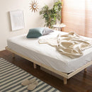 スノコベッド フレーム D ダブルサイズ 脚つき 高さ調節可能 パイン材 通気性 湿気防止 シンプル 大きいサイズ 大 シンプル 北欧 すのこ マットレス別売り 【納期E】【szo-lps-01d】