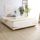 スノコベッド フレーム D ダブルサイズ 脚つき 高さ調節可能 パイン材 通気性 湿気防止 シンプル 大きいサイズ 大 シンプル 北欧 すのこ マットレス別売り 【納期E】【szo-lps-01d】