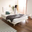 スノコベッド フレーム D ダブルサイズ 脚つき 高さ調節可能 パイン材 通気性 湿気防止 シンプル 大きいサイズ 大 シンプル 北欧 すのこ マットレス別売り 【納期E】【szo-lps-01d】