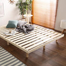 スノコベッド フレーム D ダブルサイズ 脚つき 高さ調節可能 パイン材 通気性 湿気防止 シンプル 大きいサイズ 大 シンプル 北欧 すのこ マットレス別売り 【納期E】【szo-lps-01d】