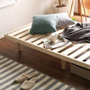 スノコベッド シングル ベッドフレームのみ 脚付き 高さ調節 ロータイプ ハイタイプ パイン材 通気性 湿気防止 すのこベッド 癒し 森林浴 リラックス 【納期E】【szo-lps-01s】