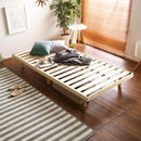 スノコベッド シングル ベッドフレームのみ 脚付き 高さ調節 ロータイプ ハイタイプ パイン材 通気性 湿気防止 すのこベッド 癒し 森林浴 リラックス 【納期E】【szo-lps-01s】