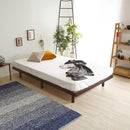 スノコベッド セミダブル サイズ フレームのみ 単品 足つき 脚 高さ変更 パイン材 丈夫 頑丈 すのこベッド 北欧 森林浴 癒し マットレス別売り 【納期E】【szo-lps-01sd】