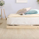 スノコベッド セミダブル サイズ フレームのみ 単品 足つき 脚 高さ変更 パイン材 丈夫 頑丈 すのこベッド 北欧 森林浴 癒し マットレス別売り 【納期E】【szo-lps-01sd】