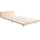 すのこベッド シングル 脚付き 取り外し 低ホルムアルデヒド コンセント付き 2口 宮棚 ヘッドボード 北欧産パインフレーム ベッドフレーム マットレス別売り 【納期E】【szo-lps-mp-01s】