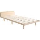 すのこベッド シングル 脚付き 取り外し 低ホルムアルデヒド コンセント付き 2口 宮棚 ヘッドボード 北欧産パインフレーム ベッドフレーム マットレス別売り 【納期E】【szo-lps-mp-01s】
