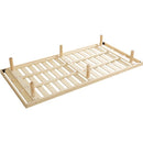 すのこベッド シングル 脚付き 取り外し 低ホルムアルデヒド コンセント付き 2口 宮棚 ヘッドボード 北欧産パインフレーム ベッドフレーム マットレス別売り 【納期E】【szo-lps-mp-01s】