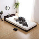 すのこベッド シングル 脚付き 取り外し 低ホルムアルデヒド コンセント付き 2口 宮棚 ヘッドボード 北欧産パインフレーム ベッドフレーム マットレス別売り 【納期E】【szo-lps-mp-01s】